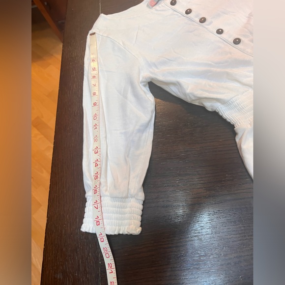 Anthropologie: White Button Front Maxi Dress With Sleeves—M - Picture 7 of 10